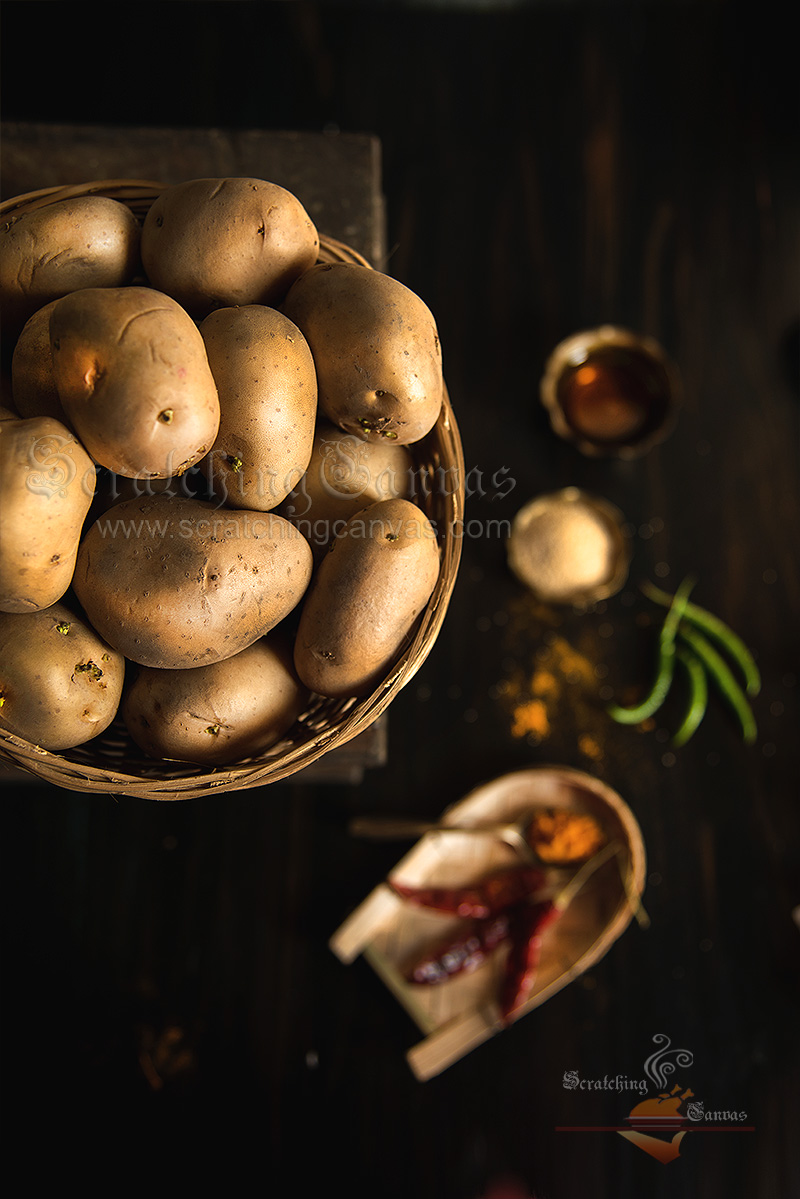 Potato Food styling Photography