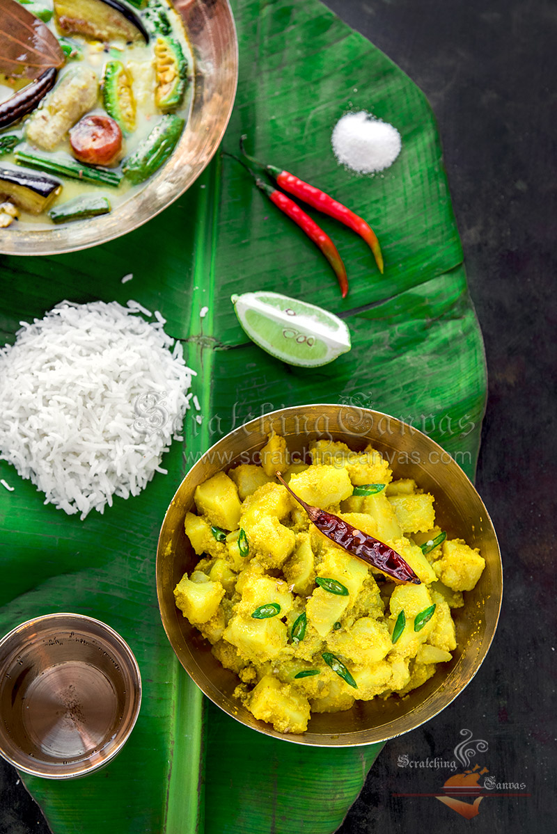 Aloo Posto Food Photography Styling 