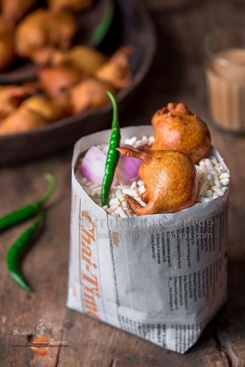 Fuluri Telebhaja Muri Badam bhaja Cha Bengali evening snack