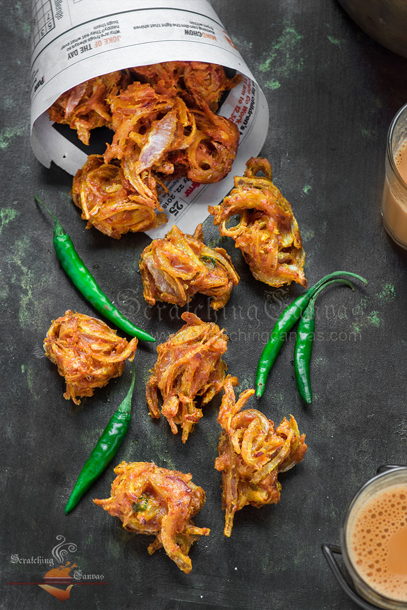 Kanda Bhaji Chai Monsoon Favourites Food Photography Styling