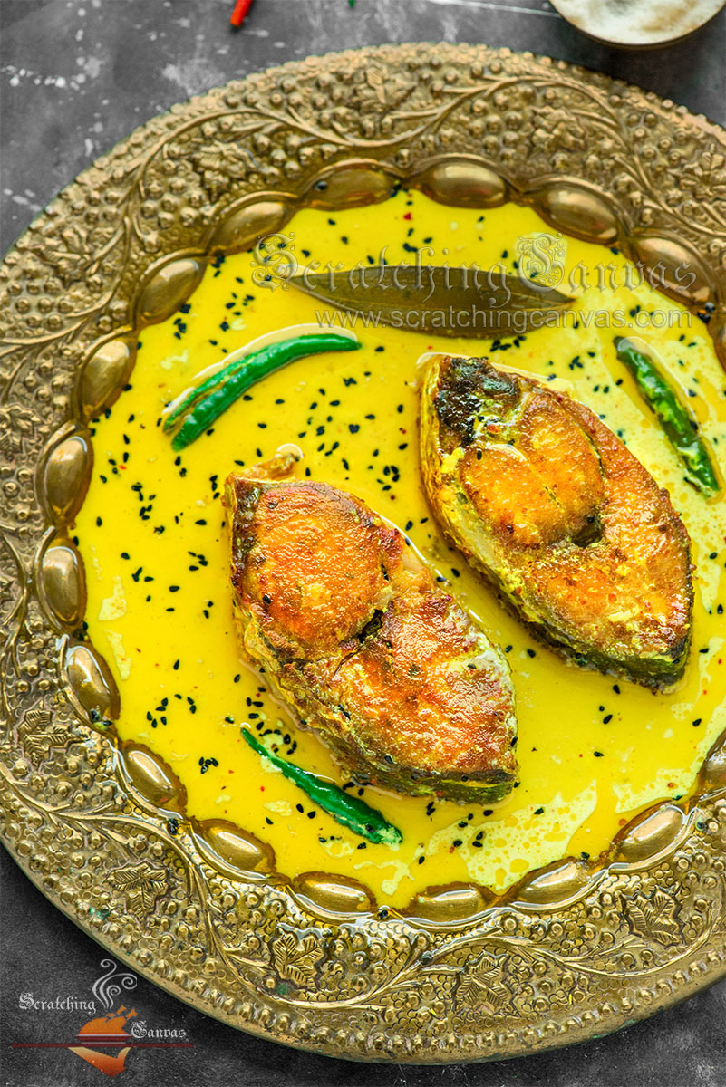 Narkel Dudh Ilish Recipe