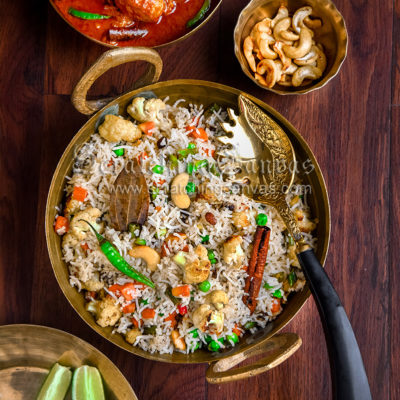 Bengali Vegetable Fried Rice | Vegetable Pulao | Ghee Bhat Bengali wedding style