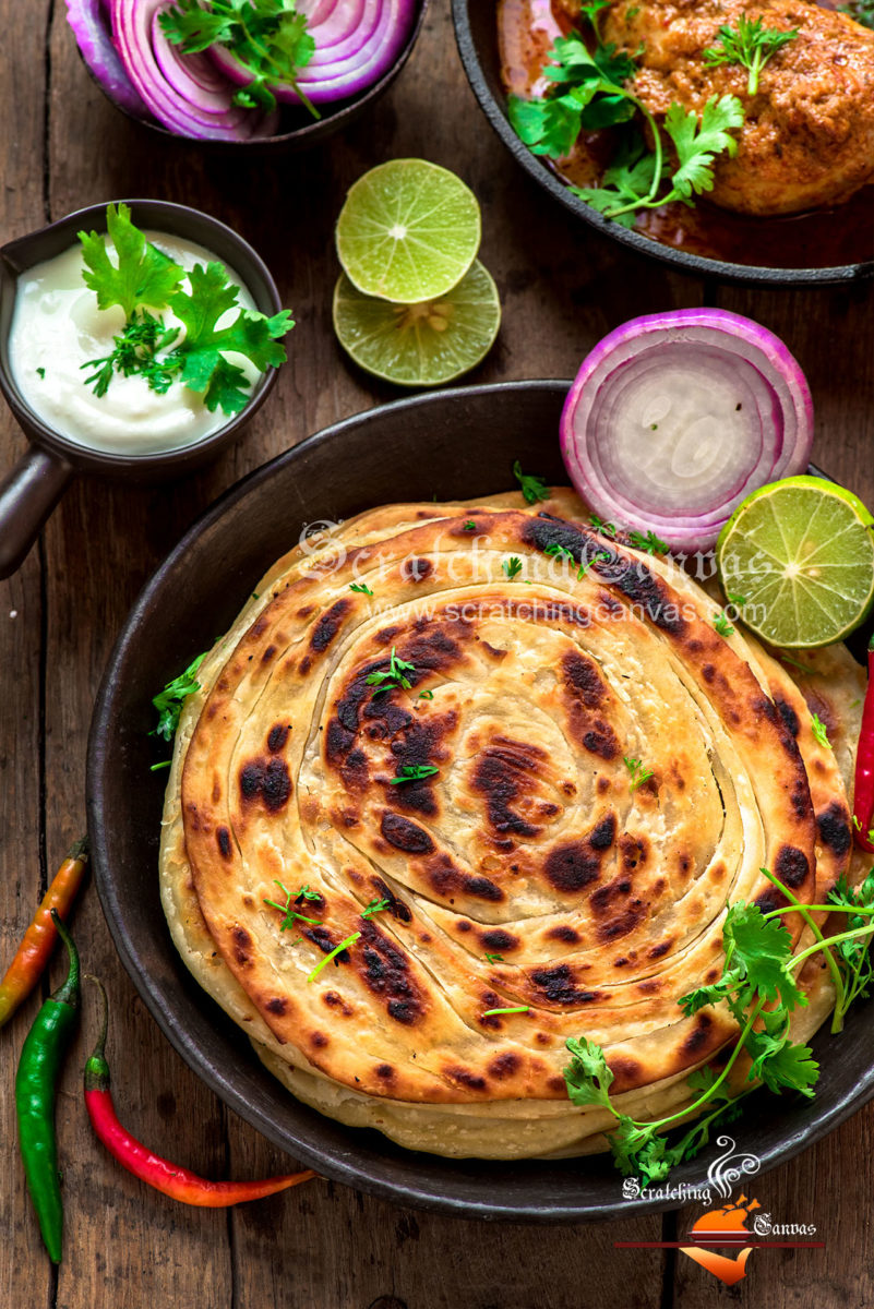 Laccha Paratha Food Photography Styling - Scratching Canvas