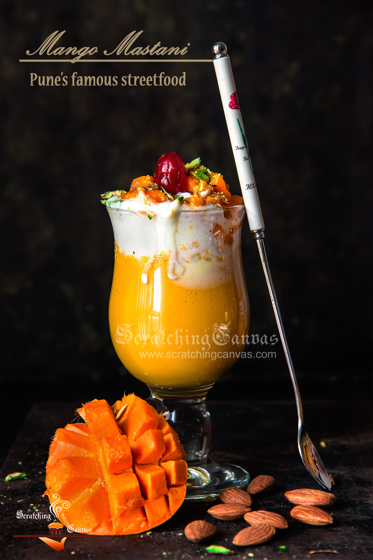 Mango Milkshake Food Photography Styling