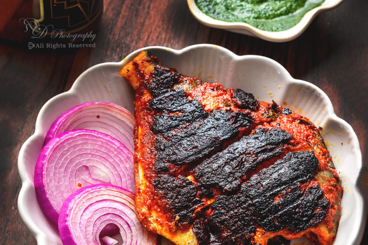 Tandoori Grilled Pomfret Indian style Food Photography Styling