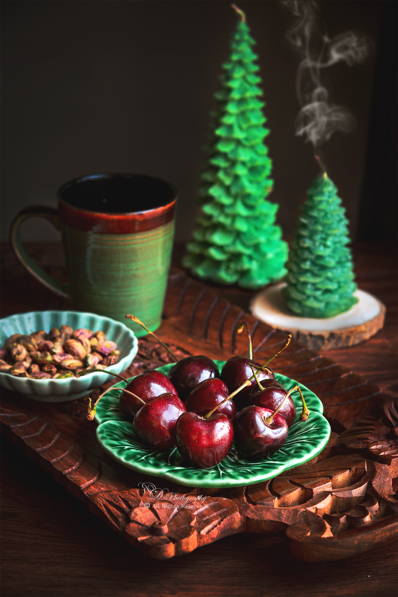 Sweet Cherry on Christmas Food Photography
