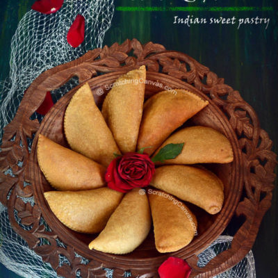 Baked Mawa Gujiya | Chandrakala | Karanji | Baked Sweet Empanadas | Holi Recipes