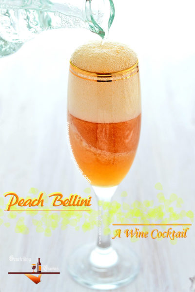 Fresh Peach Bellini Recipe Food Photorgaphy