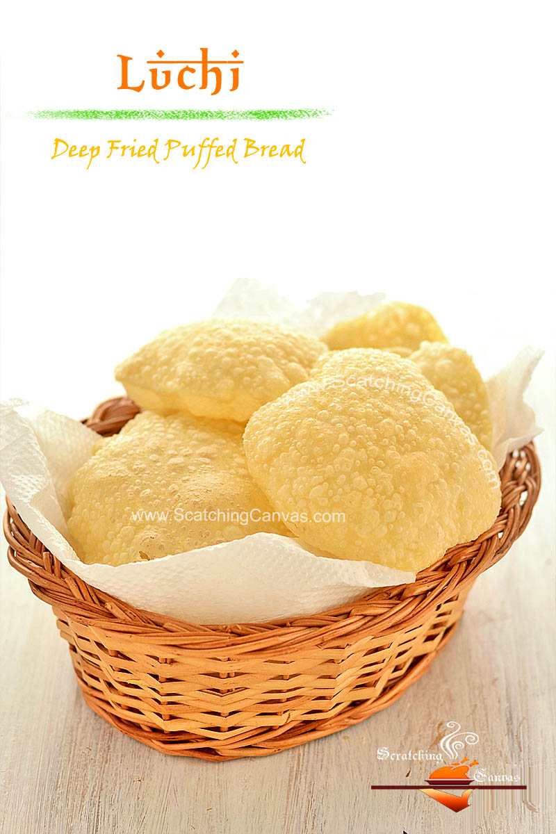 Phulko Luchi step by step Recipe