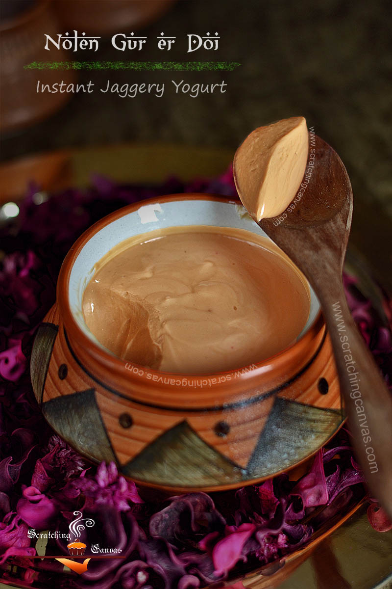 Nolen gur er Mishti Doi Recipe Photography