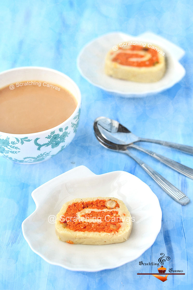 Carrot Halwa Roulade