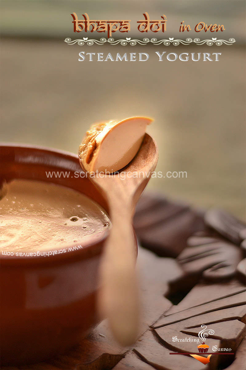 Bhapa Mishti Doi Food Photography Styling