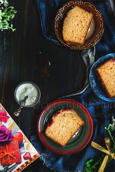 Strawberry Tea Cake Still Life Photography Styling