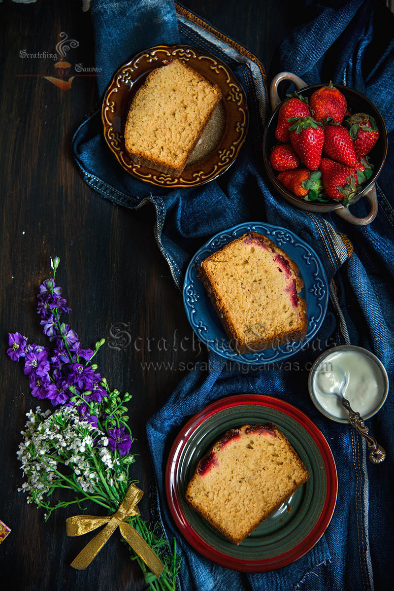 Strawberry Cake Photography Styling