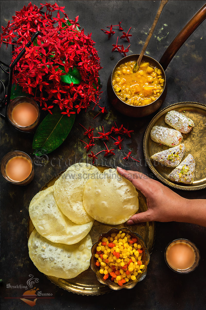 Bengali traditional food photography styling
