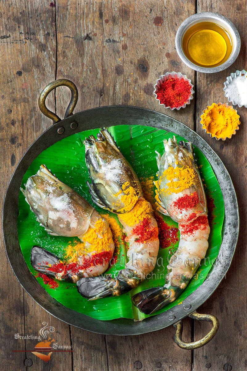 Bengali Golda Chingri Food Styling Photography