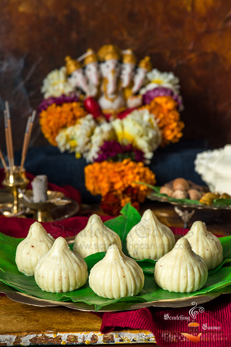 Paneer Malai Modak Food Photography Styling