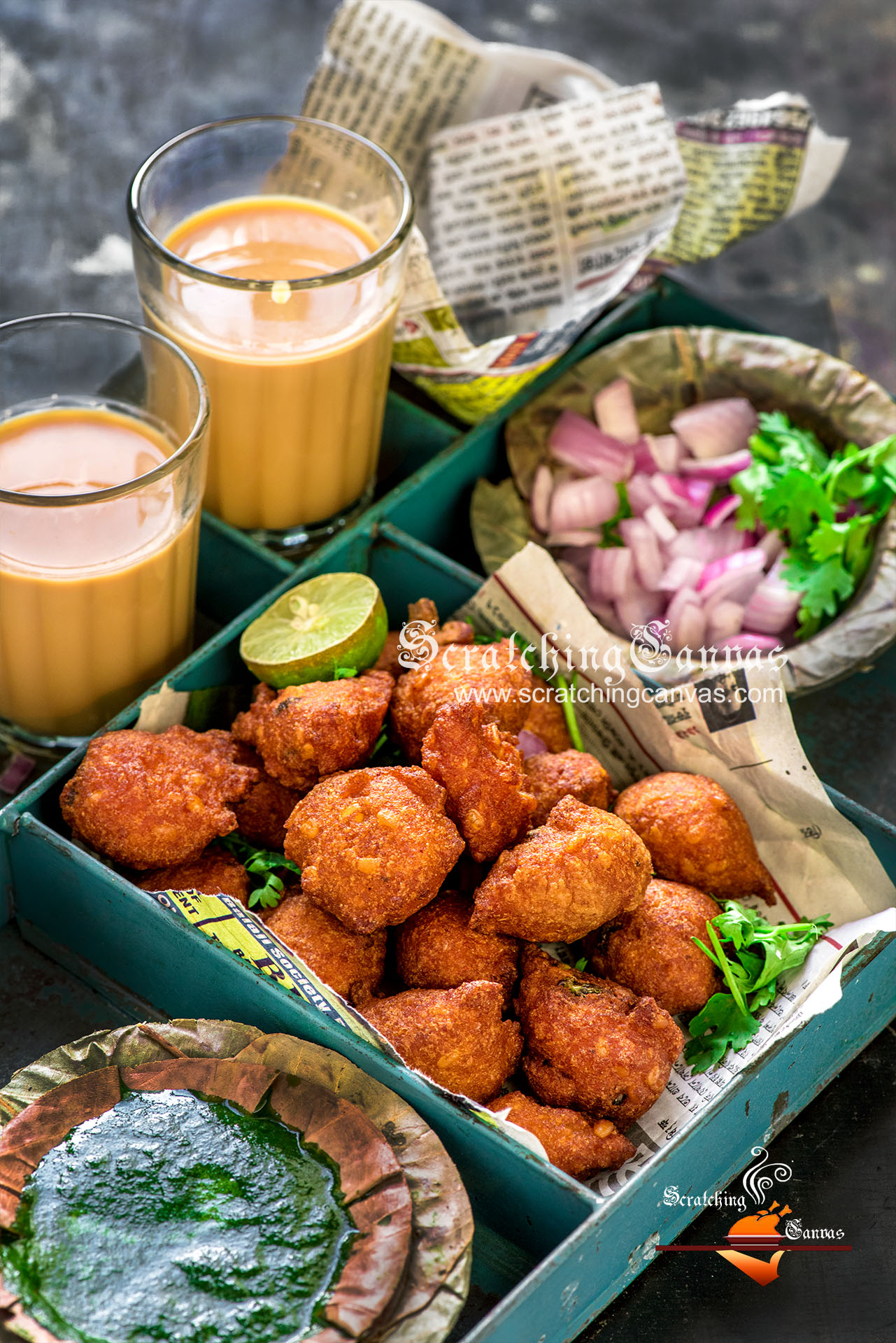 Moong Dal Pakora Recipe Food Photography Styling