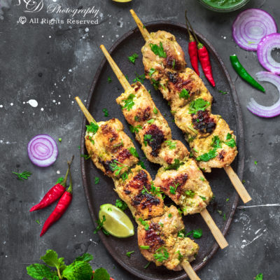 Chicken Reshmi Kebab Food Photography Styling